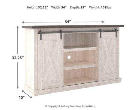 Dorrinson Two-tone 54" TV Stand from Ashley - Luna Furniture