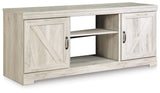 Bellaby Whitewash 4-Piece Entertainment Center from Ashley Furniture - Luna Furniture