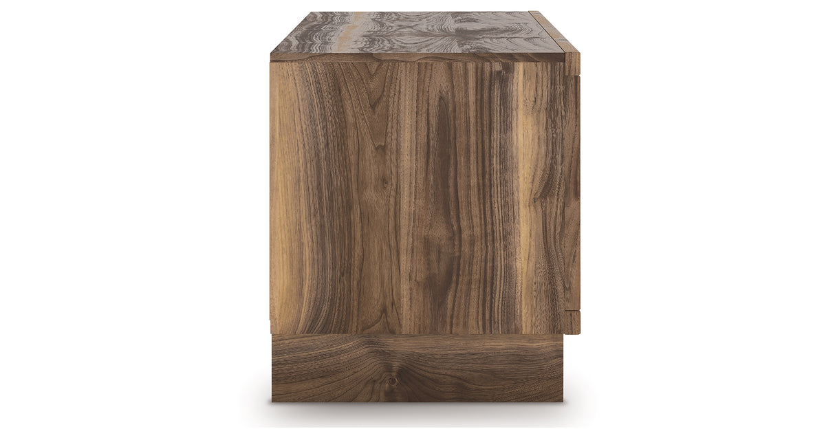Zadilyn Brown 72" TV Stand with Electric Fireplace from Ashley Furniture - Luna Furniture