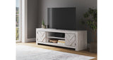 Cayboni Whitewash 71" TV Stand from Ashley Furniture - Luna Furniture