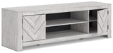 Cayboni Whitewash 71" TV Stand from Ashley Furniture - Luna Furniture