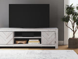 Cayboni Whitewash 71" TV Stand from Ashley Furniture - Luna Furniture