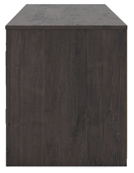 Cayboni Black 71" TV Stand with Electric Fireplace from Ashley - Luna Furniture