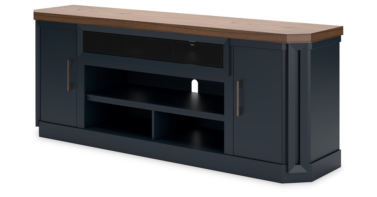 Landocken Two-tone 83" TV Stand from Ashley - Luna Furniture