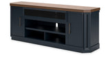Landocken Two-tone 83" TV Stand from Ashley - Luna Furniture