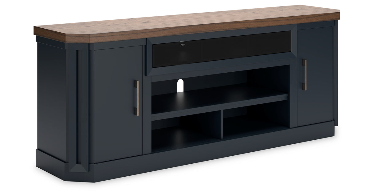 Landocken Two-tone 83" TV Stand from Ashley - Luna Furniture