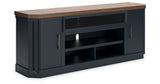 Landocken Two-tone 83" TV Stand from Ashley - Luna Furniture