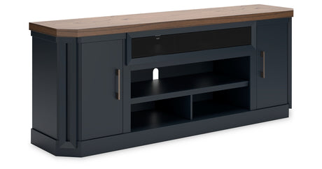 Landocken Two-tone 83" TV Stand from Ashley - Luna Furniture