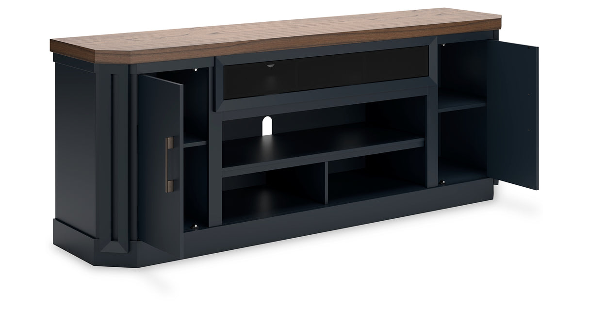 Landocken Two-tone 83" TV Stand from Ashley - Luna Furniture
