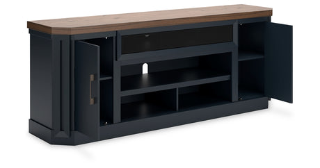 Landocken Two-tone 83" TV Stand from Ashley - Luna Furniture