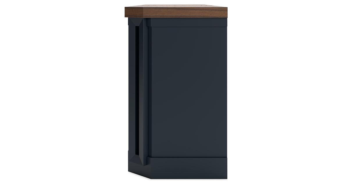 Landocken Two-tone 83" TV Stand from Ashley - Luna Furniture