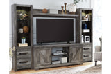 Wynnlow Gray 4-Piece Entertainment Center from Ashley - Luna Furniture