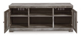 Wynnlow Gray 63" TV Stand with Electric Fireplace from Ashley Furniture - Luna Furniture