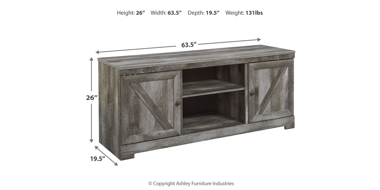 Wynnlow Gray 63" TV Stand from Ashley - Luna Furniture