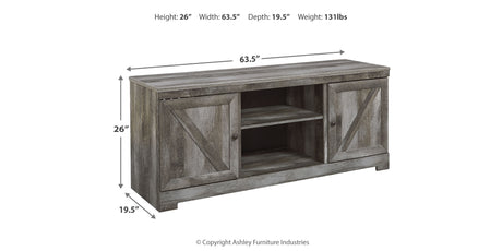 Wynnlow Gray 63" TV Stand from Ashley - Luna Furniture