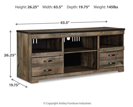 Trinell Brown 63" TV Stand from Ashley - Luna Furniture