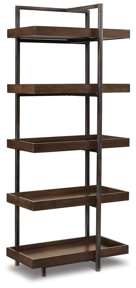 Starmore Brown/Gunmetal 3-Piece Wall Unit with Electric Fireplace from Ashley - Luna Furniture