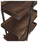 Starmore Brown/Gunmetal 3-Piece Entertainment Center from Ashley - Luna Furniture