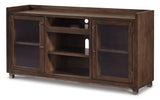 Starmore Brown 70" TV Stand with Electric Fireplace from Ashley - Luna Furniture