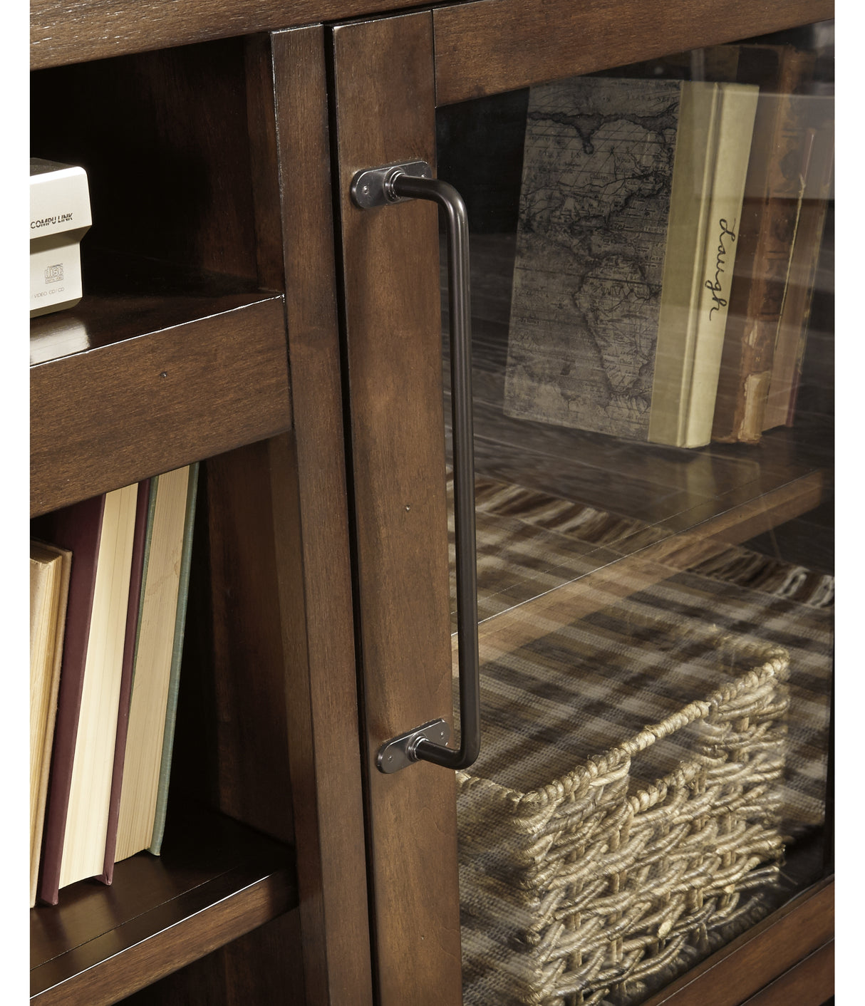 Starmore Brown/Gunmetal 3-Piece Entertainment Center from Ashley Furniture - Luna Furniture