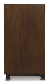 Starmore Brown 70" TV Stand with Electric Fireplace from Ashley Furniture - Luna Furniture