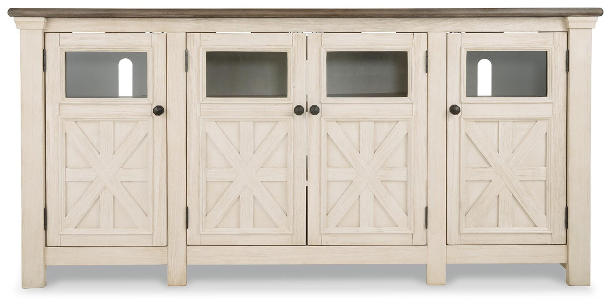 Bolanburg Two-tone 74" TV Stand from Ashley Furniture - Luna Furniture