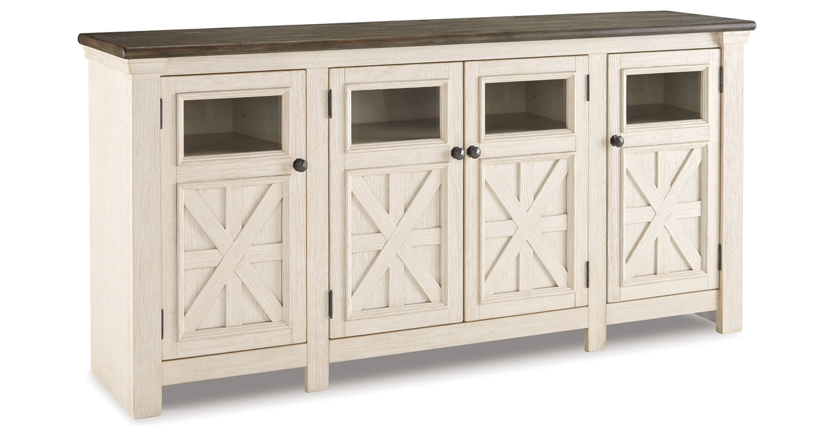 Bolanburg Two-tone 74" TV Stand from Ashley Furniture - Luna Furniture