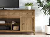 Sharlance Light Brown 81" TV Stand from Ashley - Luna Furniture