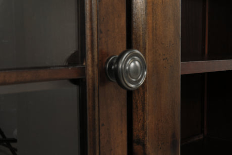 Roddinton Dark Brown 72" TV Stand with Electric Fireplace from Ashley - Luna Furniture