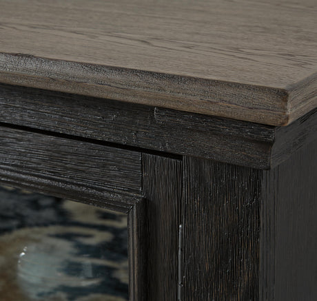 Tyler Creek Black/Gray 74" TV Stand from Ashley - Luna Furniture