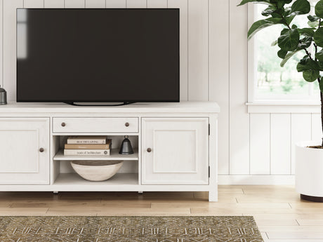 Robbinsdale Antique White 72" TV Stand from Ashley Furniture - Luna Furniture