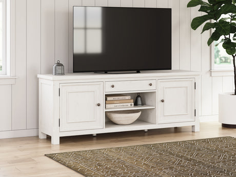 Robbinsdale Antique White 72" TV Stand from Ashley Furniture - Luna Furniture