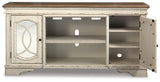 Realyn Chipped White 74" TV Stand from Ashley Furniture - Luna Furniture