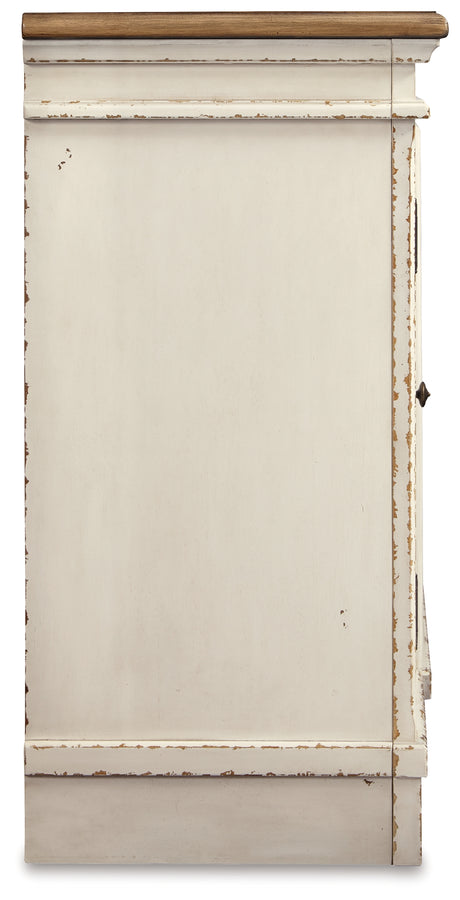 Realyn Chipped White 74" TV Stand from Ashley - Luna Furniture