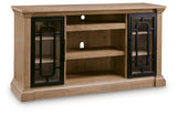 Wittenmyer Natural/Black 72" TV Stand from Ashley - Luna Furniture