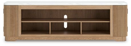 Camdill Light Brown 80" TV Stand from Ashley - Luna Furniture