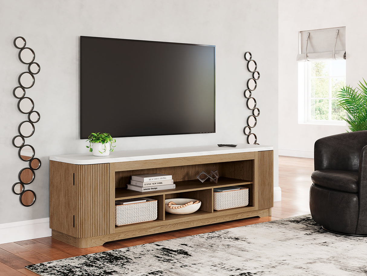 Camdill Light Brown 80" TV Stand from Ashley - Luna Furniture