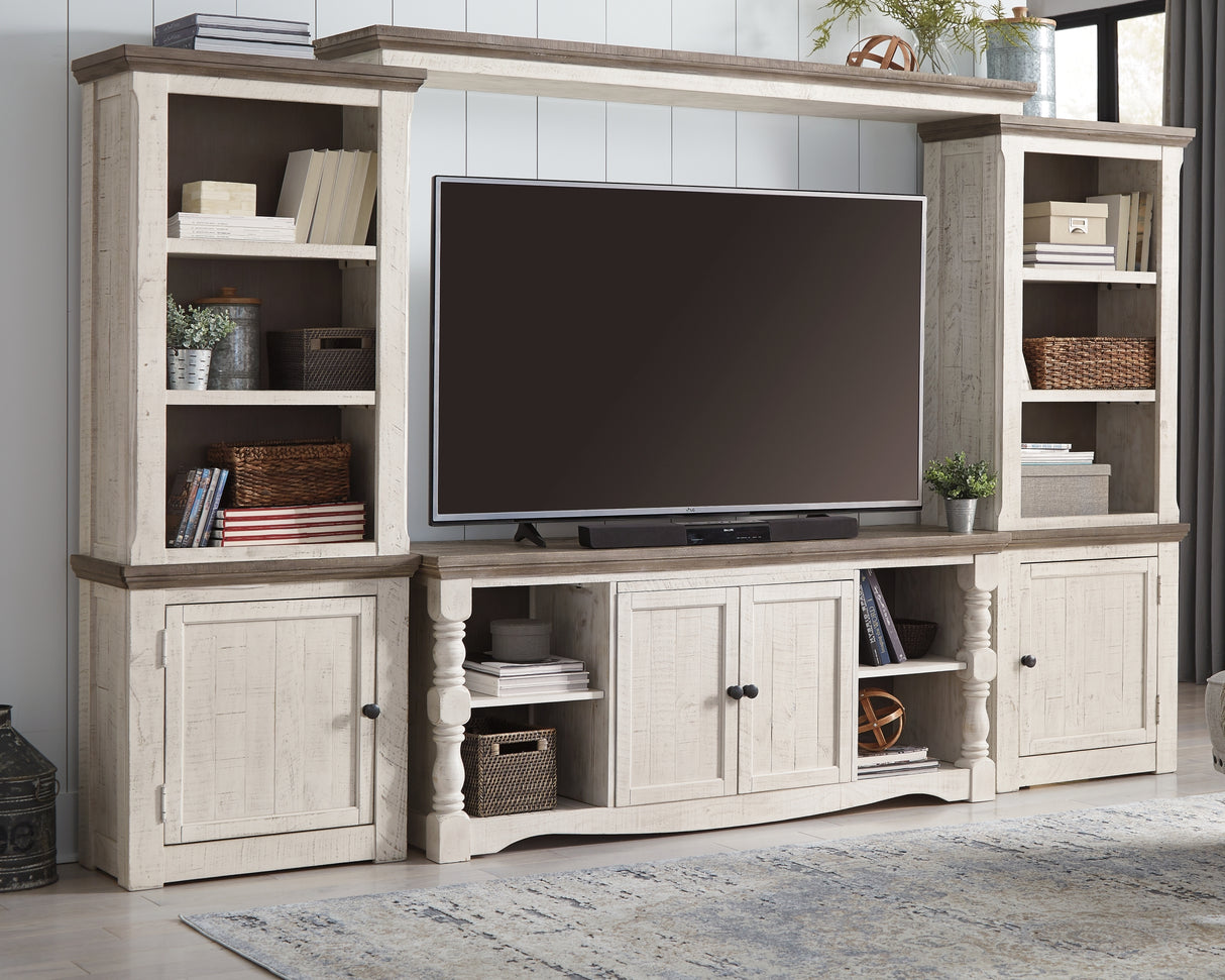 Havalance Two-tone 4-Piece Entertainment Center from Ashley Furniture - Luna Furniture