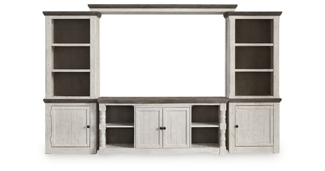 Havalance Two-tone 4-Piece Entertainment Center from Ashley - Luna Furniture