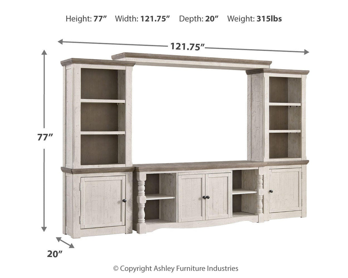 Havalance Two-tone 4-Piece Entertainment Center from Ashley Furniture - Luna Furniture