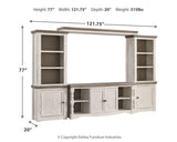Havalance Two-tone 4-Piece Entertainment Center from Ashley Furniture - Luna Furniture