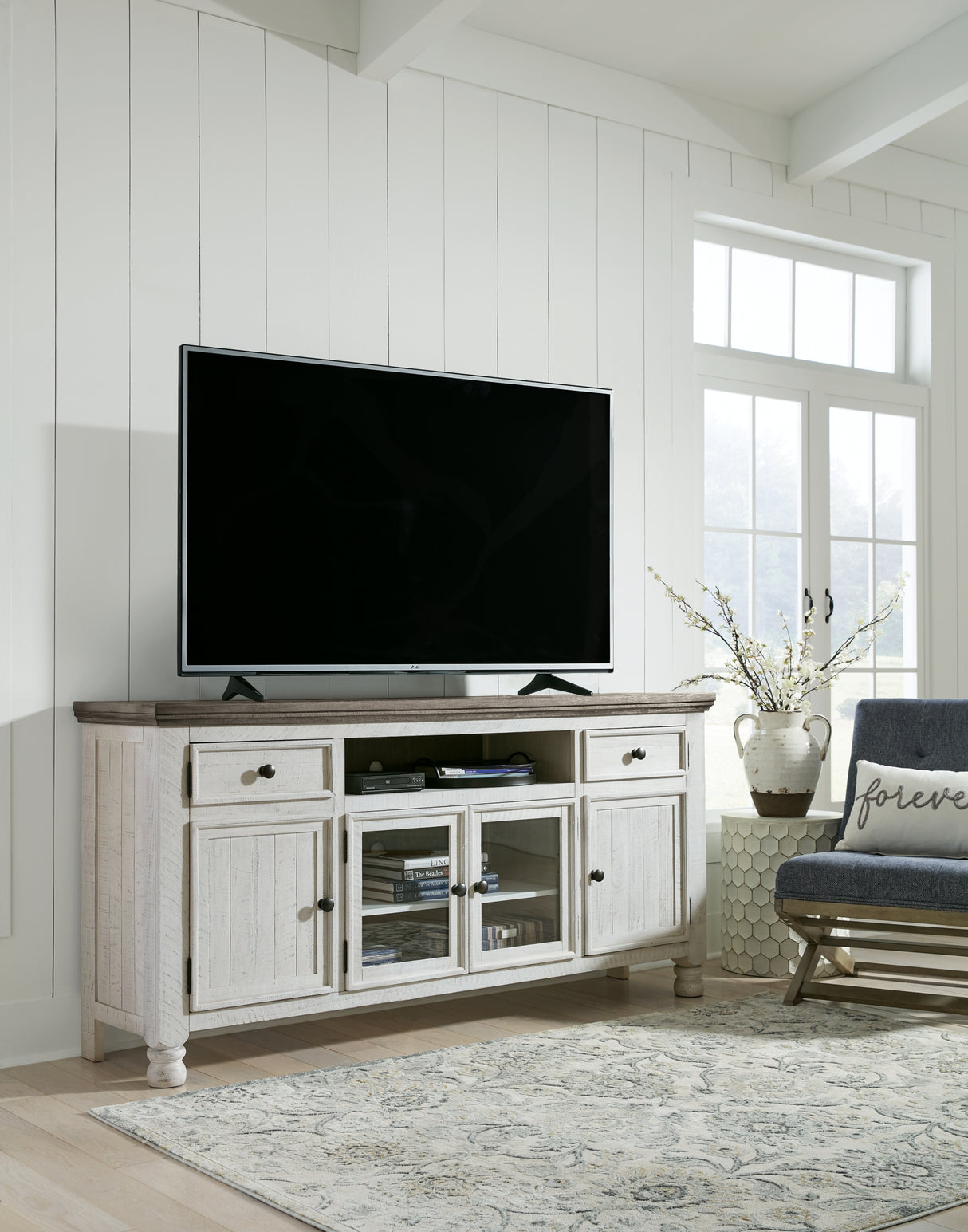 Havalance Two-tone TV Stand from Ashley - Luna Furniture
