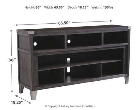 Todoe Gray 65" TV Stand from Ashley - Luna Furniture
