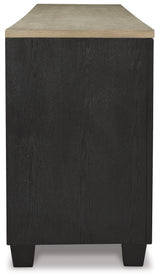 Foyland Black/Brown 83" TV Stand with Electric Fireplace from Ashley Furniture - Luna Furniture