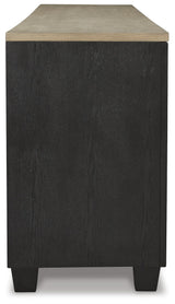 Foyland Black/Brown 83" TV Stand from Ashley Furniture - Luna Furniture