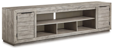 Naydell Gray 92" TV Stand from Ashley - Luna Furniture