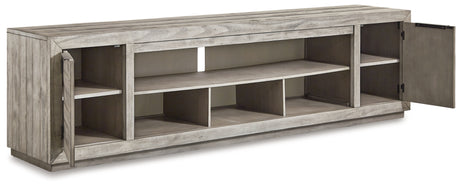 Naydell Gray 92" TV Stand from Ashley - Luna Furniture