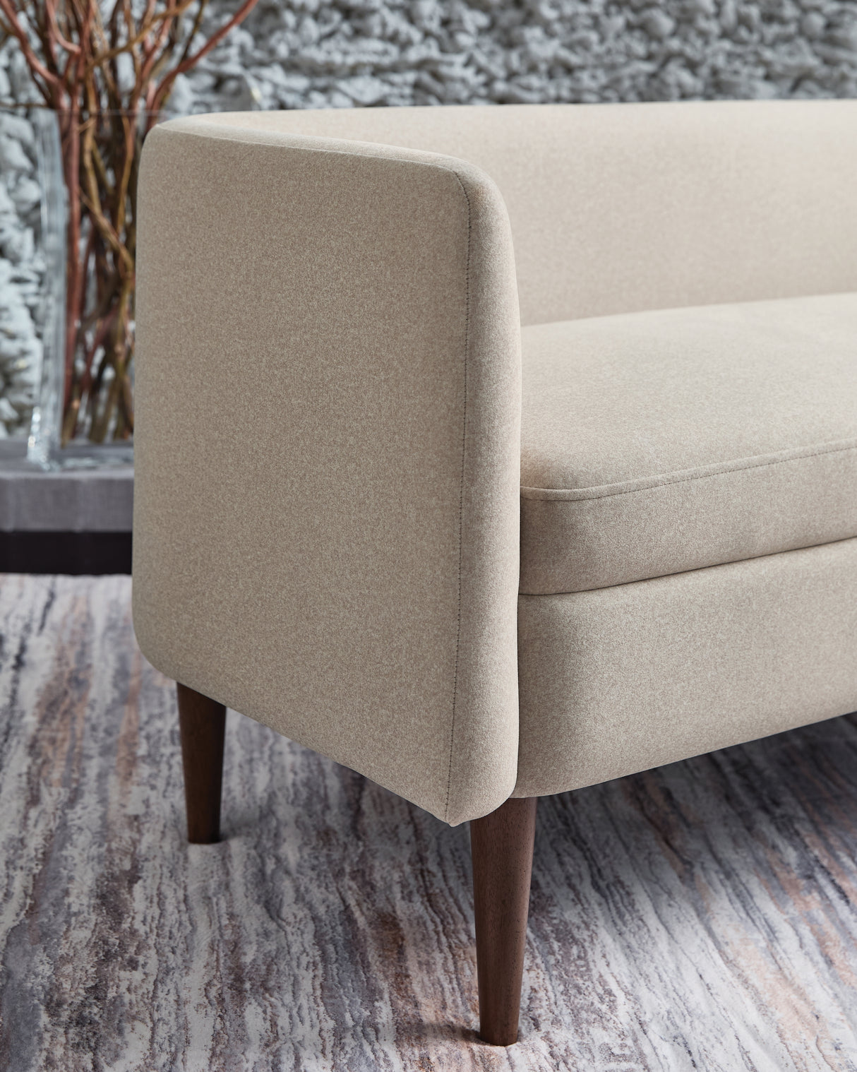 Wainner Beige Accent Bench from Ashley - Luna Furniture