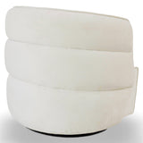Walden Cream Velvet Swivel Chair from Ashcroft Furniture - Luna Furniture