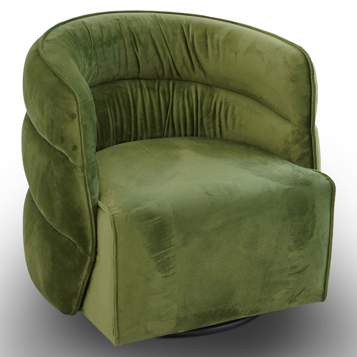 Walden Green Velvet Swivel Chair from Ashcroft Furniture - Luna Furniture